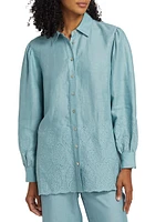 Lesley Linen Eyelet Shirt