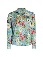 Madeline Wild Meadow Silk-Blend Blouse