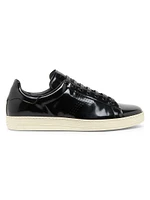 Patent Leather Low-Top Sneakers