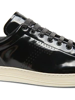 Patent Leather Low-Top Sneakers