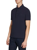 Knit Short-Sleeve Polo Shirt