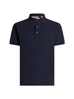 Roma Printed Detail Polo Shirt