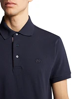 Roma Printed Detail Polo Shirt