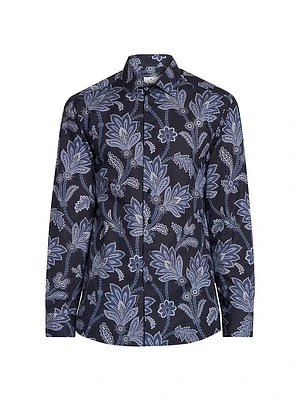 Roma Floral Cotton Shirt