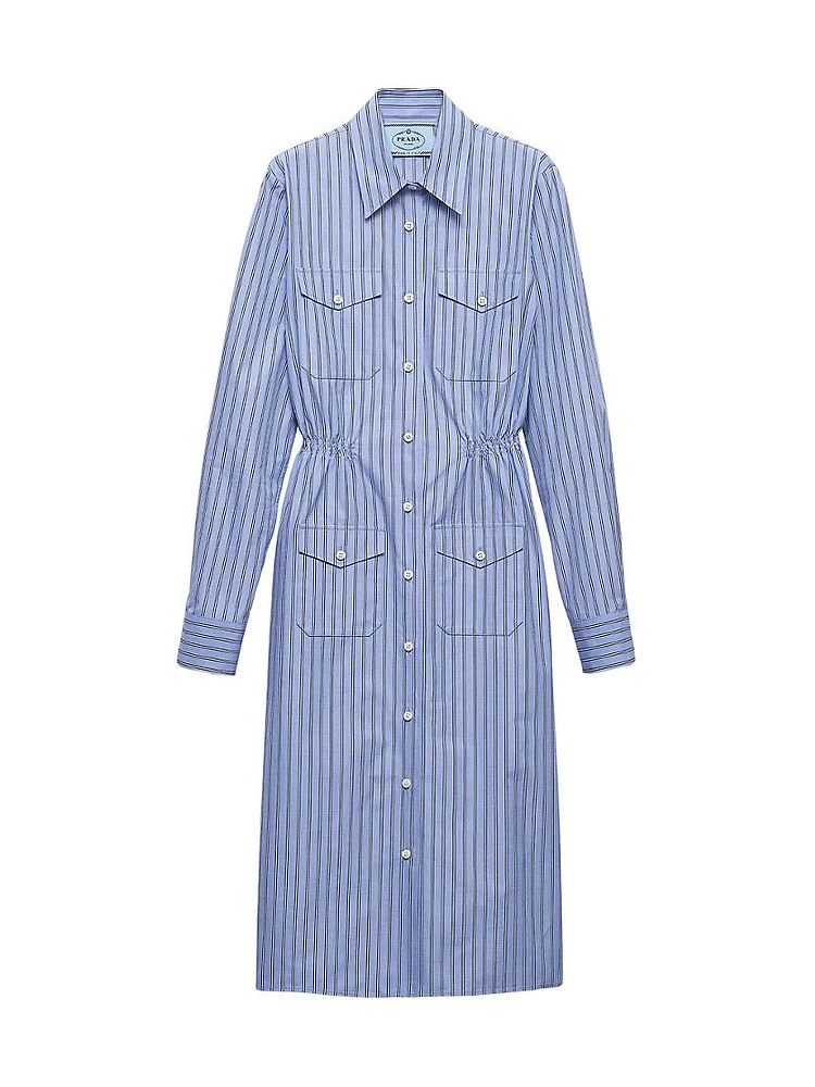 Striped Chambray Dress