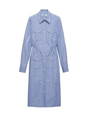 Striped Chambray Dress