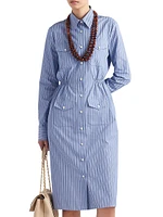 Striped Chambray Dress