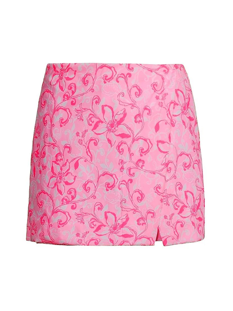 Alicent Floral Cotton Skort