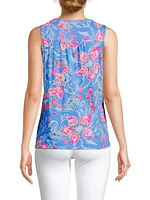 Dev Floral Cotton Top