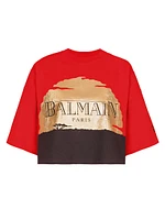 Disney x Balmain: The Lion King Baseball Cotton T-Shirt