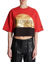 Disney x Balmain: The Lion King Baseball Cotton T-Shirt