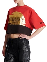 Disney x Balmain: The Lion King Baseball Cotton T-Shirt