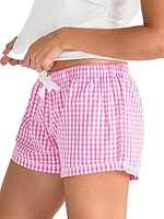 Women's Hepburn Gingham Boxer Shorts