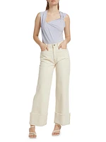 Koren Cuffed Wide-Leg Jeans