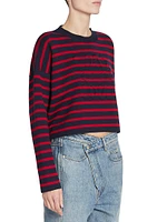 Anagram Striped Wool-Blend Sweater