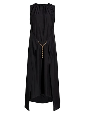 Silk Chain Midi Dress