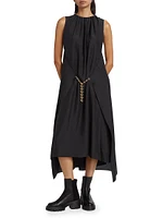 Silk Chain Midi Dress