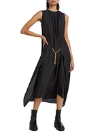 Silk Chain Midi Dress