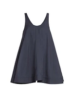 Trapeze Cotton-Blend Tent Dress