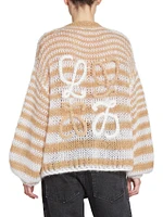 Anagram Striped Slouch Cardigan