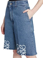 Anagram Denim Shorts