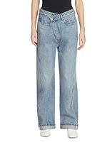 Deconstructed Straight-Leg Jeans