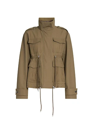 High-Collar Cotton Parka