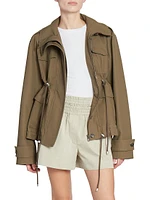 High-Collar Cotton Parka