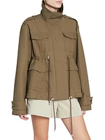 High-Collar Cotton Parka