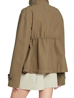 High-Collar Cotton Parka