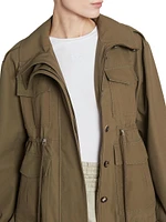 High-Collar Cotton Parka