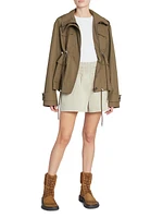 High-Collar Cotton Parka