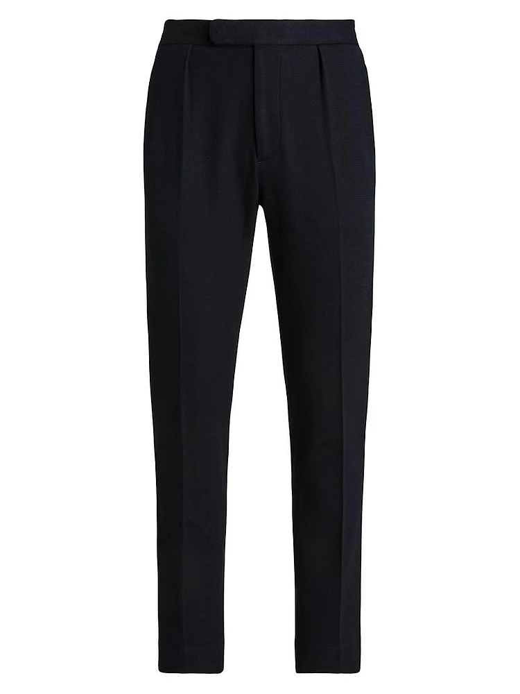 Pleated Cotton Trousers