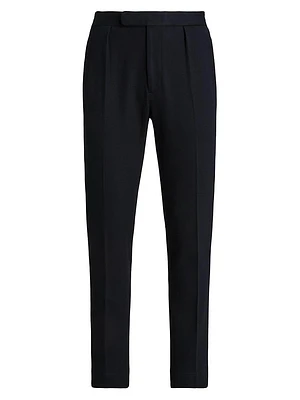 Pleated Cotton Trousers