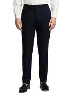 Pleated Cotton Trousers