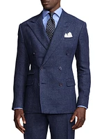 Kent Linen-Blend Double-Breasted Jacket