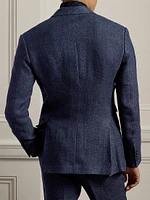 Kent Linen-Blend Double-Breasted Jacket