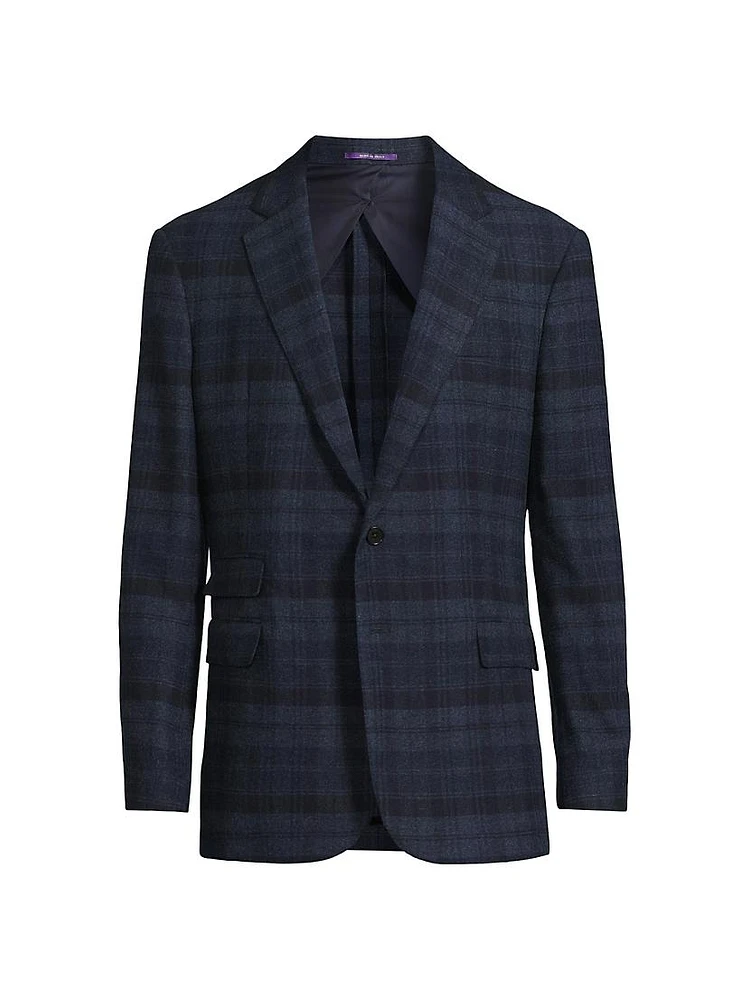 Kent Plaid Wool Blazer