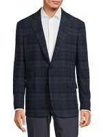 Kent Plaid Wool Blazer