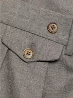 Worsted Wool Trousers