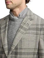 Hadley Plaid Wool Two-Button Jacket