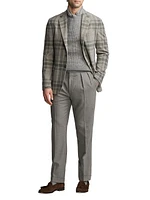 Hadley Plaid Wool Two-Button Jacket