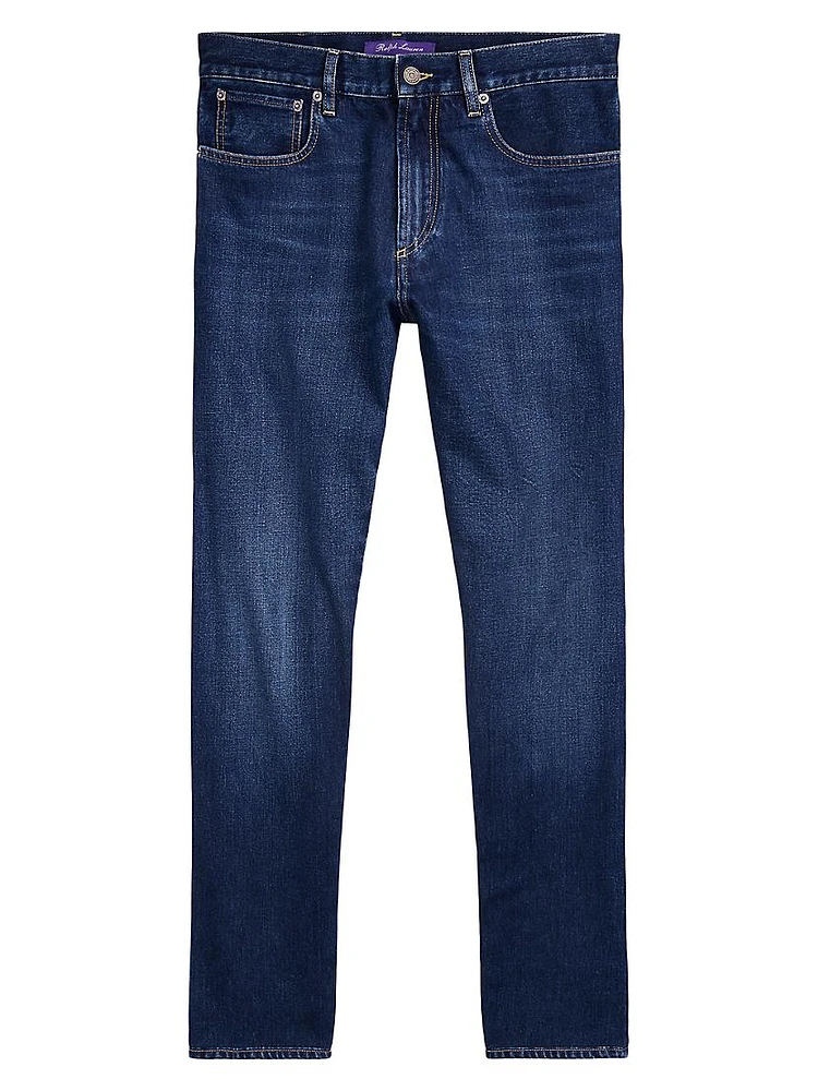 Stretch Straight-Leg Jeans