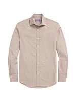 Glen Check Cotton Dress Shirt