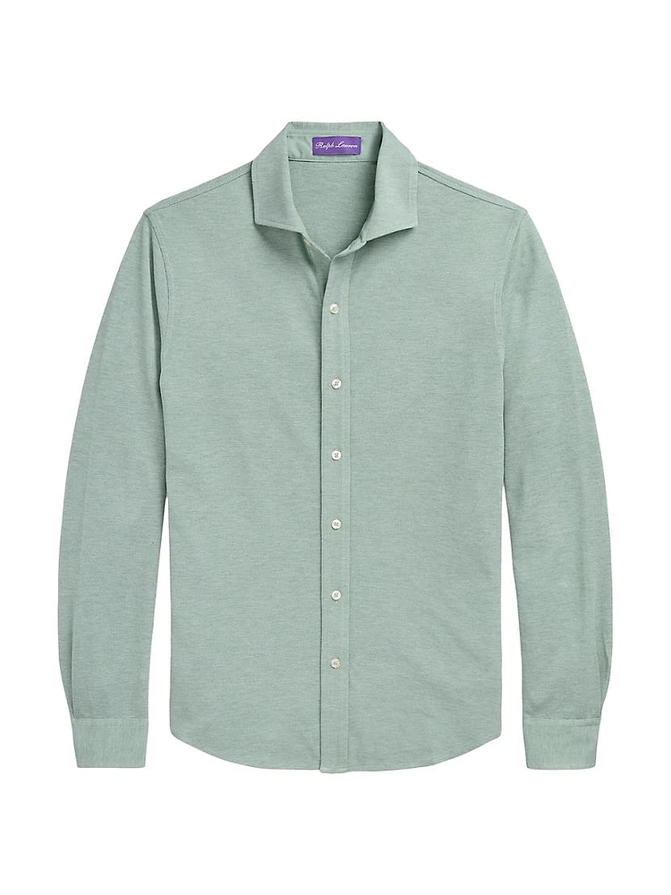 Washed Cotton Piqué Shirt