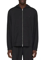 Plage Zipped Hoodie Wool with 4G Detail