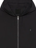 Plage Zipped Hoodie Wool with 4G Detail