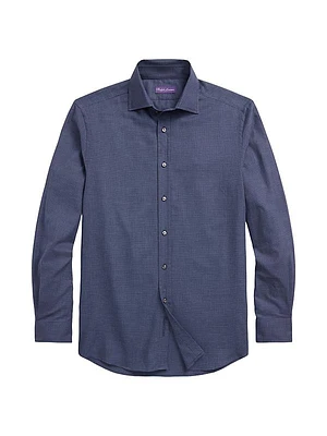 Aston Houndstooth Flannel Cotton Shirt
