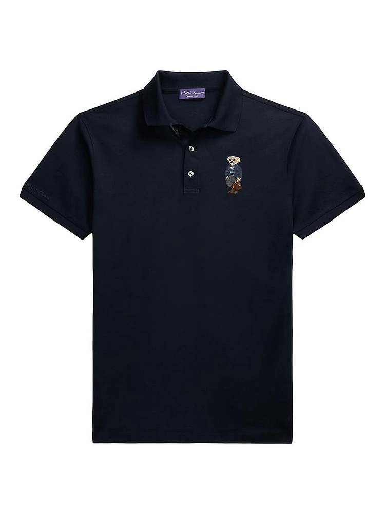 Cashmere-Blend Polo Shirt