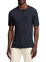 Linen & Cotton-Blend Crewneck T-Shirt